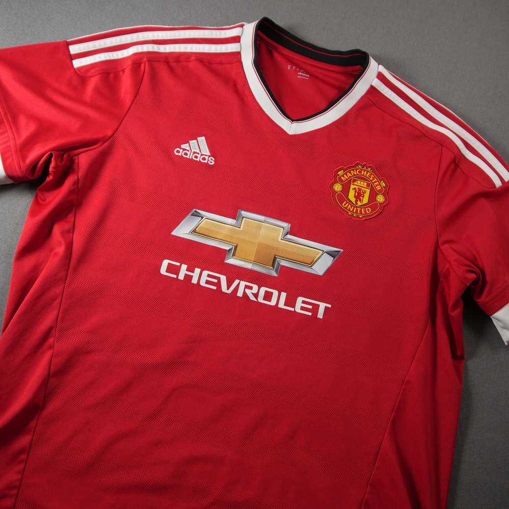 2015 Adidas Manchester United Climacool Men Jersey XL Retro Kit Chevy Red